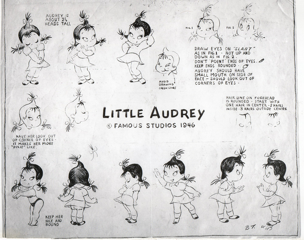 Little Audrey, drawn by Bill Tytla.